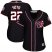 Washington Nationals #22 Juan Soto Navy Blue Alternate 2019 World Series Champions Womens Stitched MLB Jersey