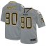 Nike Pittsburgh Steelers #90 T. J. Watt Lights Out Grey Mens Stitched NFL Elite Jersey