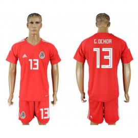 Mexico #13 G. OCHOA Red Goalkeeper 2018 FIFA World Cup Soccer Jersey