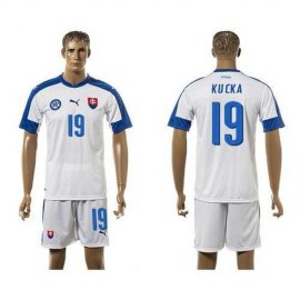 Slovakia #19 Kucka Home Soccer Country Jersey