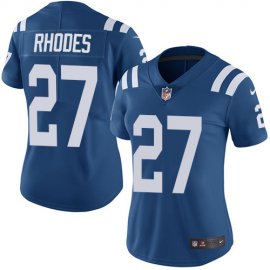 Nike Indianapolis Colts #27 Xavier Rhodes Royal Blue Team Color Womens Stitched NFL Vapor Untouchable Limited Jersey