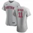 Boston Red Sox #11 Rafael Devers Mens Nike Gray Road 2020 Authentic Team MLB Jersey