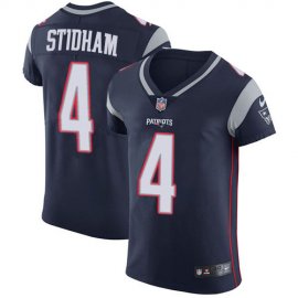 Nike New England Patriots #4 Jarrett Stidham Navy Blue Team Color Mens Stitched NFL Vapor Untouchable Elite Jersey