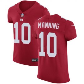 Nike New York Giants #10 Eli Manning Red Alternate Mens Stitched NFL Vapor Untouchable Elite Jersey