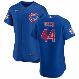 Chicago Cubs #44 Anthony Rizzo Mens Nike Royal Alternate 2020 Authentic Player Jersey