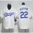 Los Angeles Dodgers #22 Clayton Kershaw White Cool Base Stitched Youth MLB Jersey
