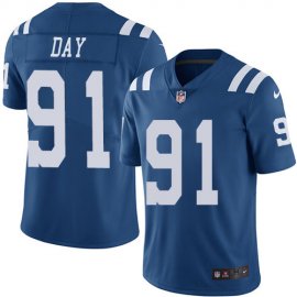 Nike Indianapolis Colts #91 Sheldon Day Royal Blue Mens Stitched NFL Limited Rush Jersey