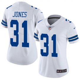 Nike Dallas Cowboys #31 Byron Jones White Womens Stitched NFL Vapor Untouchable Limited Jersey