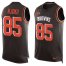 Nike Cleveland Browns #85 David Njoku Brown Team Color Mens Stitched NFL Limited Tank Top Jersey