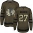 Adidas Chicago Blackhawks #27 Jeremy Roenick Green Salute to Service Stitched NHL Jersey
