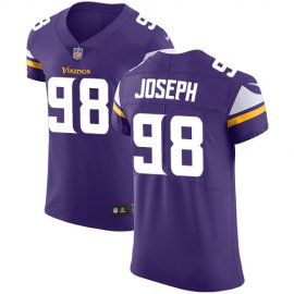 Nike Minnesota Vikings #98 Linval Joseph Purple Team Color Mens Stitched NFL Vapor Untouchable Elite Jersey
