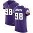 Nike Minnesota Vikings #98 Linval Joseph Purple Team Color Mens Stitched NFL Vapor Untouchable Elite Jersey