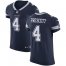 Nike Dallas Cowboys #4 Dak Prescott Navy Blue Team Color Mens Stitched NFL Vapor Untouchable Elite Jersey