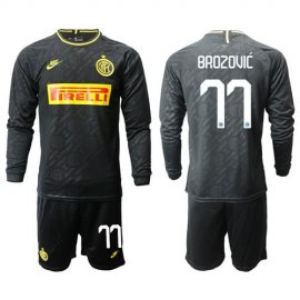 Inter Milan #77 Brozovic Third Long Sleeves Soccer Club Jersey