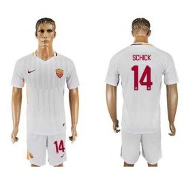 Roma #14 Schick Away Soccer Club Jersey