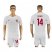 Roma #14 Schick Away Soccer Club Jersey