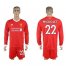 Liverpool #22 Mignolet Home Long Sleeves Soccer Club Jersey