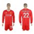 Liverpool #22 Mignolet Home Long Sleeves Soccer Club Jersey