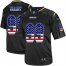 Nike Los Angeles Chargers #99 Jerry Tillery Black Mens Stitched NFL Elite USA Flag Fashion Jersey