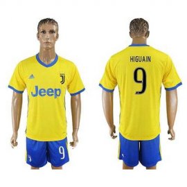 Juventus #9 Higuain Away Soccer Club Jersey