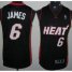 Revolution 30 Miami Heat 6 LeBron James Black Jersey Cheap