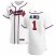 Atlanta Braves #1 Ozzie Albies Mens Nike White Home 2020 Authentic Player MLB Jersey