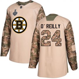 Adidas Boston Bruins #24 Terry OReilly Camo Authentic 2017 Veterans Day Stanley Cup Final Bound Youth Stitched NHL Jersey