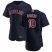 Cleveland Indians #10 Jake Bauers Mens Nike Navy Alternate 2020 Authentic Player MLB Jersey