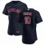 Cleveland Indians #10 Jake Bauers Mens Nike Navy Alternate 2020 Authentic Player MLB Jersey