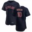 Cleveland Indians #10 Jake Bauers Mens Nike Navy Alternate 2020 Authentic Player MLB Jersey