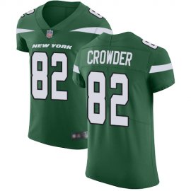 Nike New York Jets #82 Jamison Crowder Green Team Color Mens Stitched NFL Vapor Untouchable Elite Jersey
