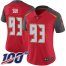 Nike Tampa Bay Buccaneers #93 Ndamukong Suh Red Team Color Womens Stitched NFL 100th Season Vapor Untouchable Limited Jersey