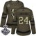 Adidas Vegas Golden Knights #24 Oscar Lindberg Green Salute to Service 2018 Stanley Cup Final Womens Stitched NHL Jersey