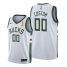 Nike Bucks Custom 2021 NBA Finals Champions Swingman Association Edition Jersey White