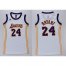 Womens Lakers #24 Kobe Bryant White Dress Stitched NBA Jersey
