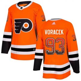 Adidas Philadelphia Flyers #93 Jakub Voracek Orange Home Authentic Drift Fashion Stitched NHL Jersey