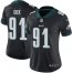 Nike Philadelphia Eagles #91 Fletcher Cox Black Alternate Womens Stitched NFL Vapor Untouchable Limited Jersey