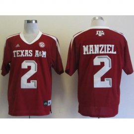 Texas A&M Aggies 2 Johnny Manziel Red College Football NCAA Jersey