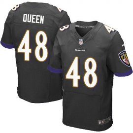 Nike Baltimore Ravens #48 Patrick Queen Black Alternate Mens Stitched NFL New Elite Jersey
