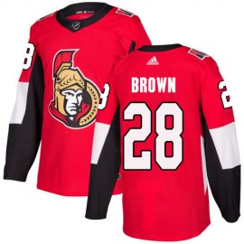 Adidas Ottawa Senators #28 Connor Brown Red Home Authentic Stitched NHL Jersey
