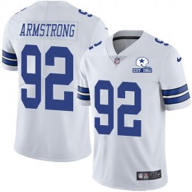 Nike Dallas Cowboys #92 Dorance Armstrong White Mens Stitched With Established In 1960 Patch NFL Vapor Untouchable Limited Jersey