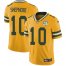 Nike Green Bay Packers #10 Darrius Shepherd Yellow Mens 100th Season Stitched NFL Limited Rush Jersey