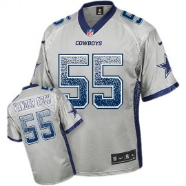 Nike Dallas Cowboys #55 Leighton Vander Esch Grey Mens Stitched NFL Elite Drift Fashion Jersey