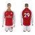 Arsenal #29 Xhaka Red Home Long Sleeves Soccer Club Jersey