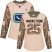 Adidas Vancouver Canucks #25 Jacob Markstrom Camo Authentic 2017 Veterans Day Womens Stitched NHL Jersey