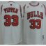Chicago Bulls 33 Scottie Pippen White NBA Jerseys