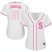 Seattle Mariners #51 Randy Johnson White/Pink Fashion Womens Stitched MLB Jersey