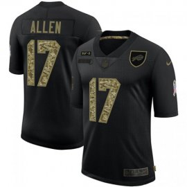 Buffalo Buffalo Bills #17 Josh Allen Mens Nike 2020 Salute To Service Camo Limited NFL Jersey Black