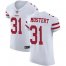 Nike San Francisco 49ers #31 Raheem Mostert White Mens Stitched NFL New Elite Jersey