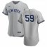 New York Yankees #59 Luke Voit Mens Nike Gray Road 2020 Authentic Player MLB Jersey